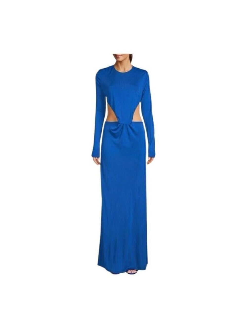 Farm Rio Blue Cutout Maxi Sheath Dress Size Small